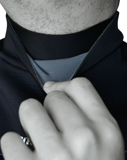 Kayaking Dry Suit Advanced Black/Blue with RELEVE zipper