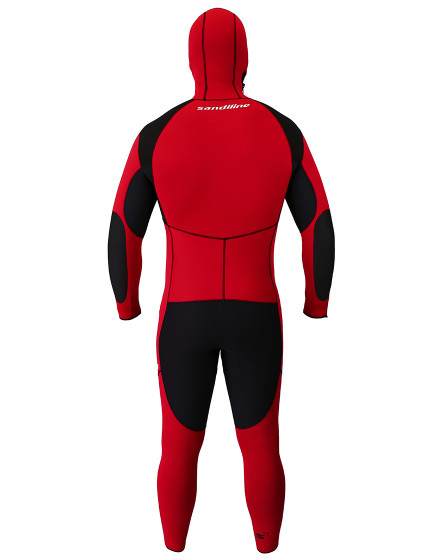 Hooded Canyoning suit RENTAL 6,5 mm thermo RED