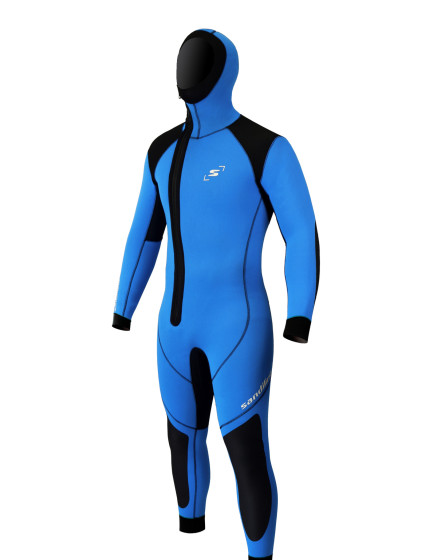 Hooded Canyoning suit GUIDE 6,5mm thermo red