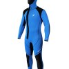 Hooded Canyoning suit RENTAL 6,5 mm thermo BLUE